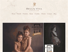 Tablet Screenshot of bellavitacreative.net